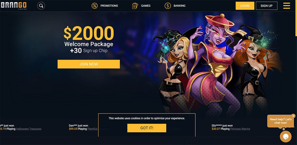 brango casino Gameplay